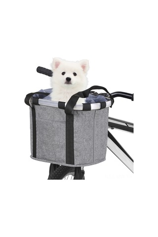 Moveevo Alüminyum Bisiklet Sepeti - 6 Kg Yük Taşıma Kapasitesi, 22-31.8 Mm Direç Çapı Uyumlu, Hızlı Kurulum, Gri Renk Çok Renkli