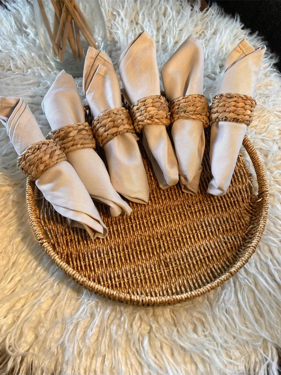 6lı Hasır Peçete Yüzüğü / Halkası Diğer