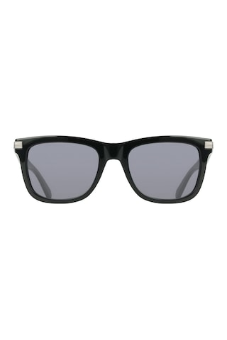 Salvatore Ferragamo Sf 2088s 001 55 Unisex Dikdörtgen Siyah Kemik Güneş Gözlüğü Siyah