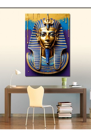 Kanvas Tablo Firavun Tutankhamun Portresi 70cmx100cm
