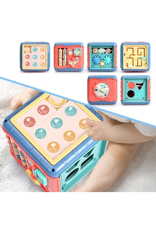 Meşgul Toddlers İçin Fidget Oyuncak Küpleri Çocuklar İçin Etkileşimli Öğrenme Oyuncak Hediyesi