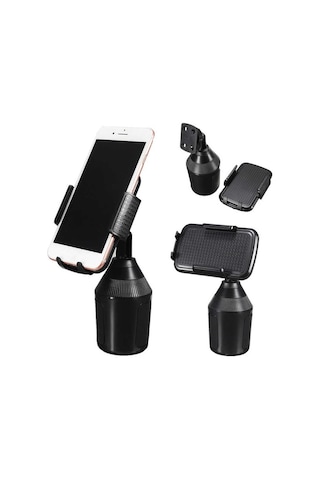 Araba Araç İçi Telefon Tutucu Bardaklık Girişi İçin Uyumlu Güvenli Sürüş, Otomatik Mekanizma Sistemi