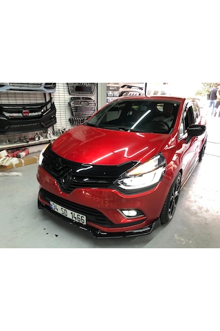 Clio 4 Kaput Rüzgarlığı Kaput Koruyucu Parlak Siyah