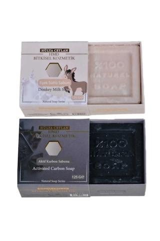 ﻿Hmd Bitkisel Kozmetik Aktif Karbon + Eşek Sütlü Sabun 2 x 125 G