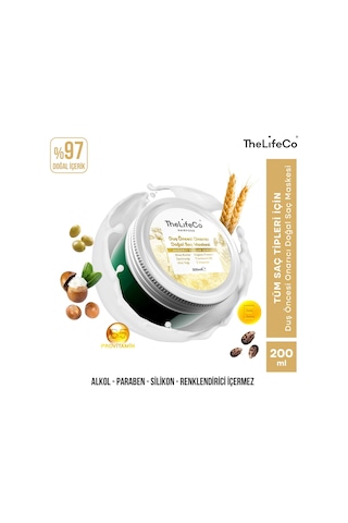 Thelifeco Hairfood Değerli Yağlar Serisi Duş Öncesi Onarıcı Doğal Saç Maskesi 200 ML