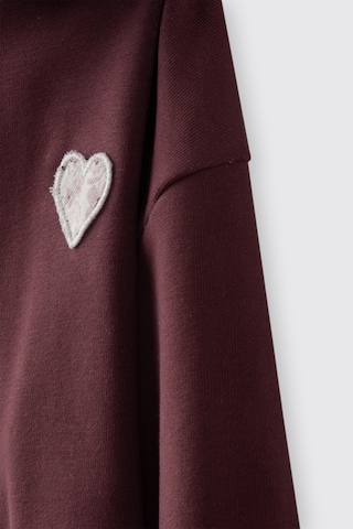 Panço Kız Çocuk Fermuarlı Sweatshirt Bordo