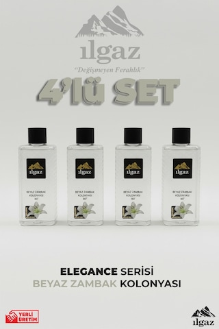 Ilgaz Beyaz Zambak Kolonyası 4'lü Set 80 Derece 400 Ml Elegance Series