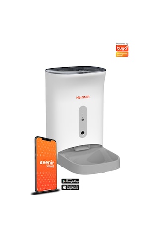 Heiman Wifi Kameralı ve Ses Kontrollü Akıllı Mama Yem Kabı 4 L