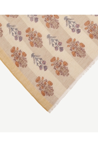 Yargıcı Etnik Desenli Şal 26yksl1097x 017 Bej