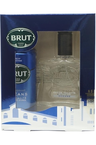 Brut Oceans Erkek Parfüm EDT 100 ML + Oceans Erkek Sprey Deodorant 200 ML