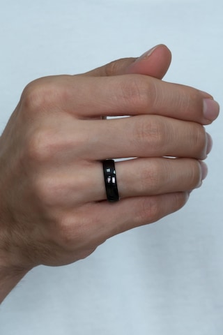 Unisex 6mm Parlak Bombeli Erkek Kadın Çelik Alyans Yüzük Tca 001