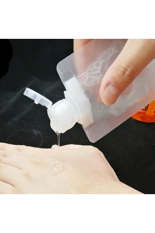 Yifomall Seyahat İçin Taşınabilir 30ml+50ml+100ml Her Bir 5 Adet Mat Renkli, Tıkanmaz Çıktı, Prevent Leakage, Kullandıkça Düşen, Sağlam Malzeme Sıvı Saklama Poşetleri Diğer