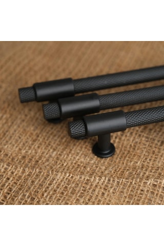 Punch Kulp Mobilya Dolap Mutfak Çekmece Kulbu Mat Siyah 224 Mm 1 Adet