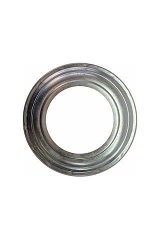Yuvarlak Galvanizli Gri Soba Boru Aynası Çemberi Halkası Kapağı 13 23cm