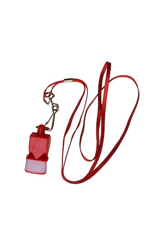 Povit Hakem Düdüğü Ipli Kırmızı Renkli Düdük Lks 75-K Çok Renkli