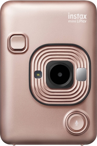 Fujifilm Instax Mini Liplay Hybrid Blush Gold Fotoğraf Makinesi Çantalı Set 4