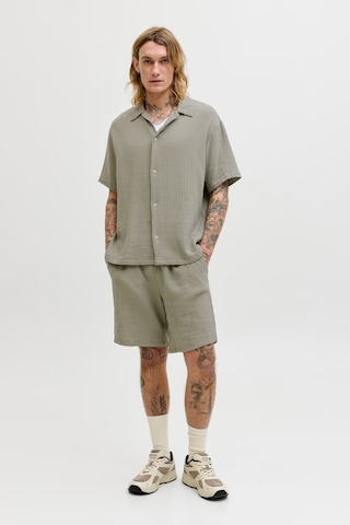 Jack & Jones Pants Studio Jpstjaıden Pamuk Relaxed Fit Short Erkek Short 12274758 Yeşil