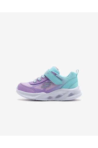 Skechers Skechers Sola Glow - Ombre Deluxe Küçük Kız Çocuk Mavi Işıklı Spor Ayakkabı 303714n Tqlv Mavi