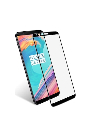 Oneplus 5T 6.01" Tam Kaplayan Tempered Glass Cam Koruma