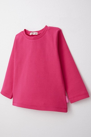 Breeze Kız Çocuk Uzun Kollu Tişört Basic 1-4 Yaş, Fuşya Fusya