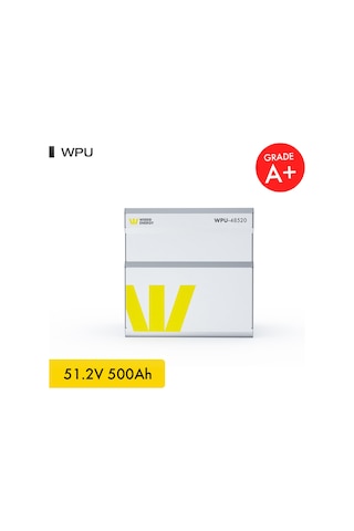 Werer Energy 48V 500Ah 26.8kW LiFePO4 WPU Series Bluetooth’lu Lityum Demir Fosfat Akü