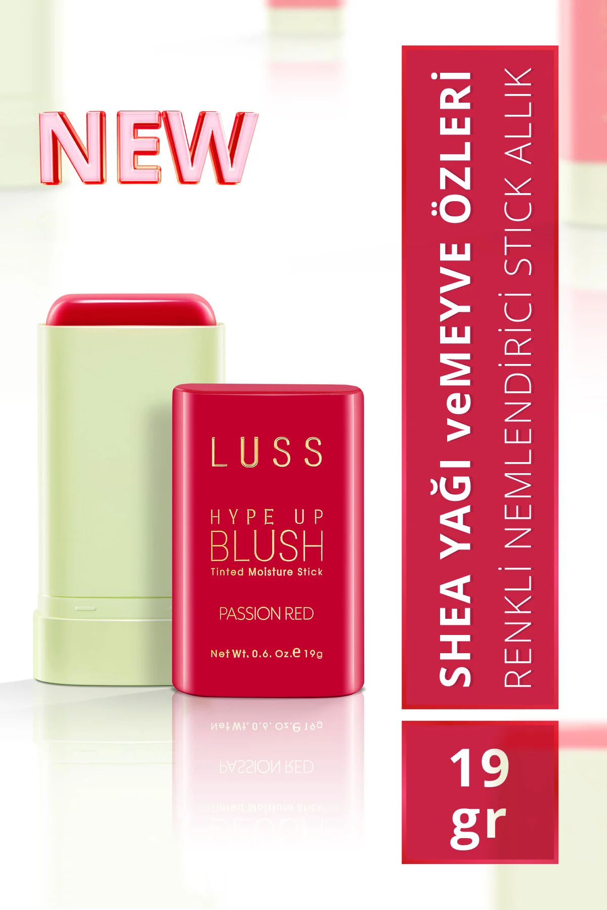 Luss Hype Up Blush Stıck Allık Passion Red 02 Cherry Red