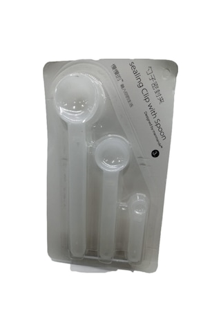 River World 3'lü Paket Ölçme Kaşıklı Poşet Klipsi Renkli