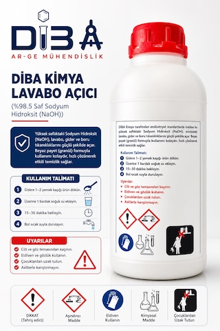 Diba Kimya Lavabo Açıcı 500 Gr
