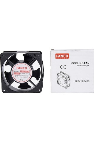 Fanco 12*12*38Mm Kare Fan