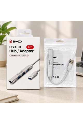 4 Port Usb 3.0 Anahtarlı Hub