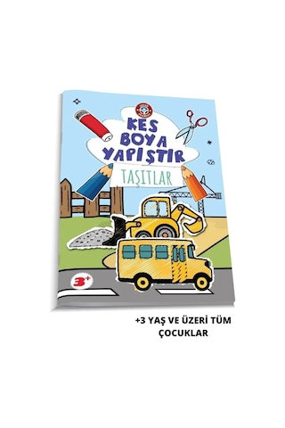 Çocuk Akademi Kes Boya Yapıştır - Taşıtlar