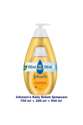 Johnson's Baby Bebek Şampuanı 750 ML + Bebek Şampuanı 200 ML