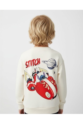 Seabubbles Stitch Çocuk Sweatshirt St09534 Bej