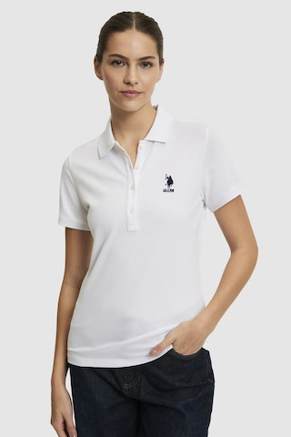 U.S. Polo Assn. U.s. Polo Assn. Kadın Beyaz Tişört Basic 50321798-vr013