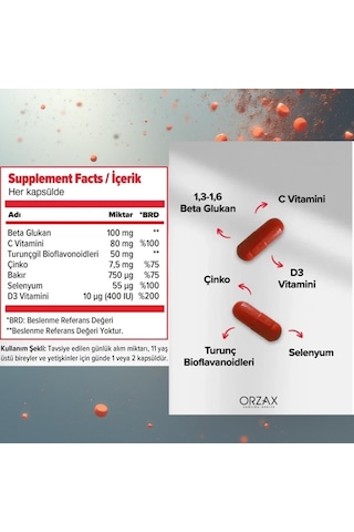 Orzax İmunol Complex Avantajlı Paket 30+15 Kapsül