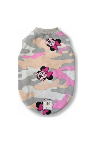 Miniş Camo Minnie Küçük Irk Köpek Kolsuz Sweatshirt-21577