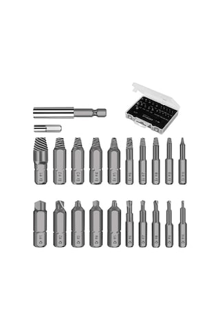 Ccgloball 22 Parça Kırık Vida Çıkarıcı Bit Seti Kırık Cıvata Çıkarıcı İçin Sıyırma Vidası Çıkarıcı Kiti Çok Amaçlı Manyetik