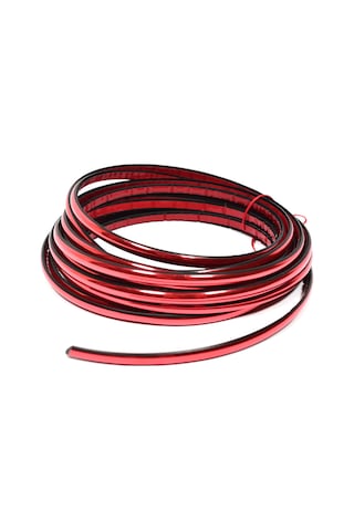 Parlak Kırmızı 6 Mm Nikelaj Şerit 5 Metre