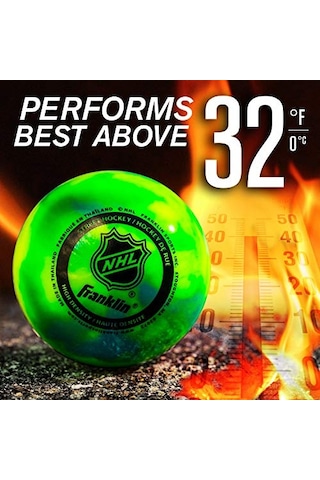 Nhl High Density Street Hockeyball, 3er-pack Açık Yeşil