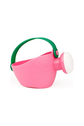 Kosona Çocuklar İçin Eğitici Sulama Kova Oyunu - Plastik Renkli Bahçe Ve Plaj Oyuncağı Pembe Vazo + Yeşil Kollü Pembe - Yeşil