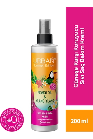 Urban Care Monoi Oil&Ylang Ylang Yağı İçeren Güneş Sonrası Koruyucu Sıvı Saç Bakım Kremi 200 ML