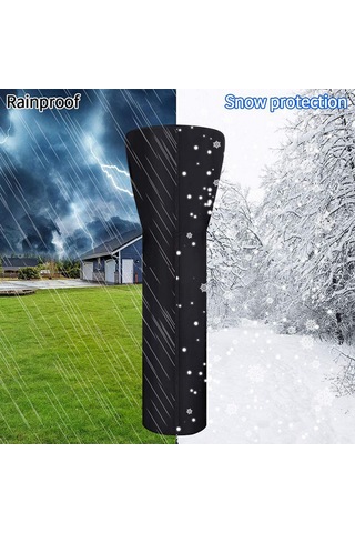 Lemestar Pati Isıtıcı Kılıfı 210d Oxford Kumaşı Yağmur Ve Kar Koruma Tam Uzunluklı Rezipaklı 226 85 48cm Siyah