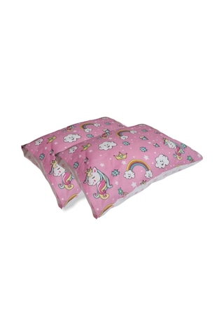Pamuklu 2'Li Çok Renkli Bebek Yastık Kılıfı 35X45 CM