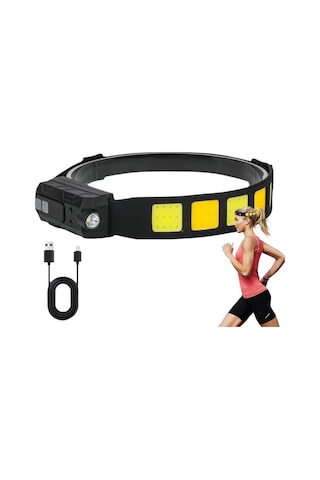 Sensörlü Cob Xpg Led Kafa Lambası Wt-066 Renkli