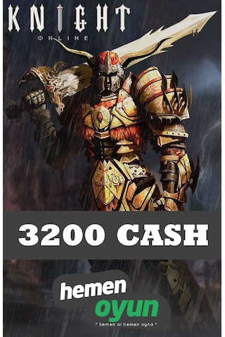Hemenoyun Knight Online 3200 Cash Hemenoyun Knight Online 3200 Cash