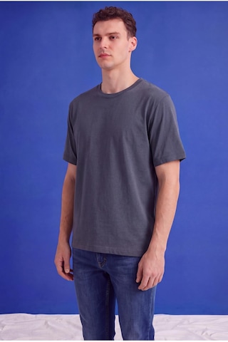 Freemen Erkek Oversize Tişört Nefes Alan Yumuşak Dokulu Terletmeyen Rahat Kalıp Basic-399 Gri