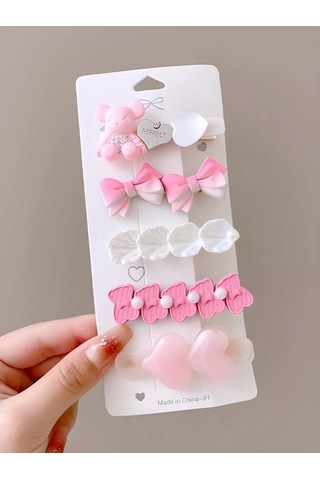 Bijoubijou Saç Tokası Seti 245695471 Pembe