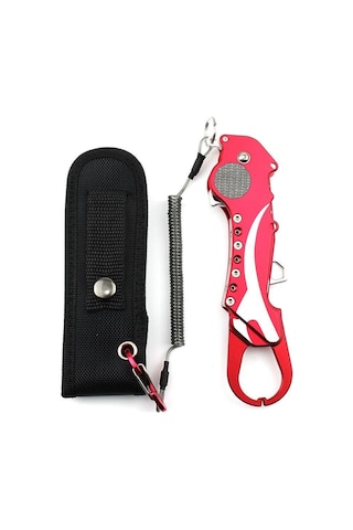 Sea Horse Katlanır Balık Tutucu Gripper - Kırmızı