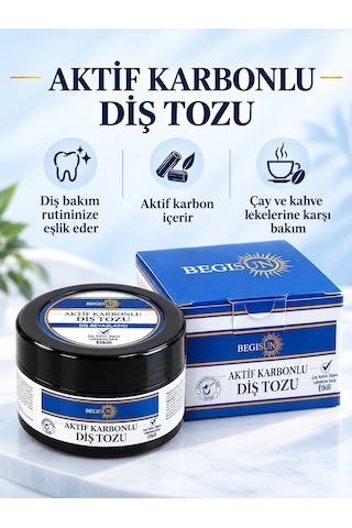 Aktif Karbonlu Diş Tozu Doğal Ağız Bakımı 50 G Yeni Nesil Beyazlık