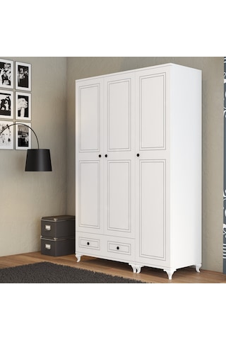 Moxen Mobilya DBC1 Çekmeceli 3 Kapılı Dolap